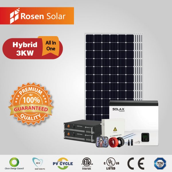 Quality 5kva Solar Solution With 200AH 24V Lithium Battery