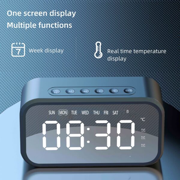 FULL SCREEN DIGITAL CLOCK SPEAKER